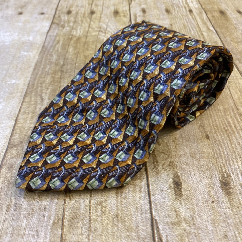 Vintage Ermenegildo Zegna Tie Multicolor Geometric
